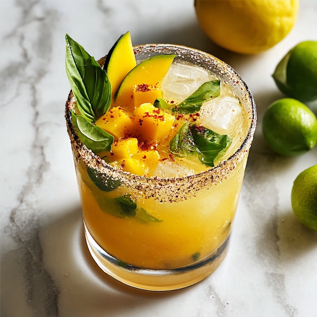 Hot Honey Spicy Mango Margarita Recipe - Recipe Image