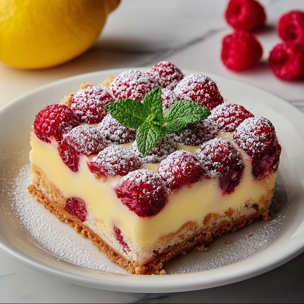 Lemon Raspberry Bars Recipe - Recipe Image