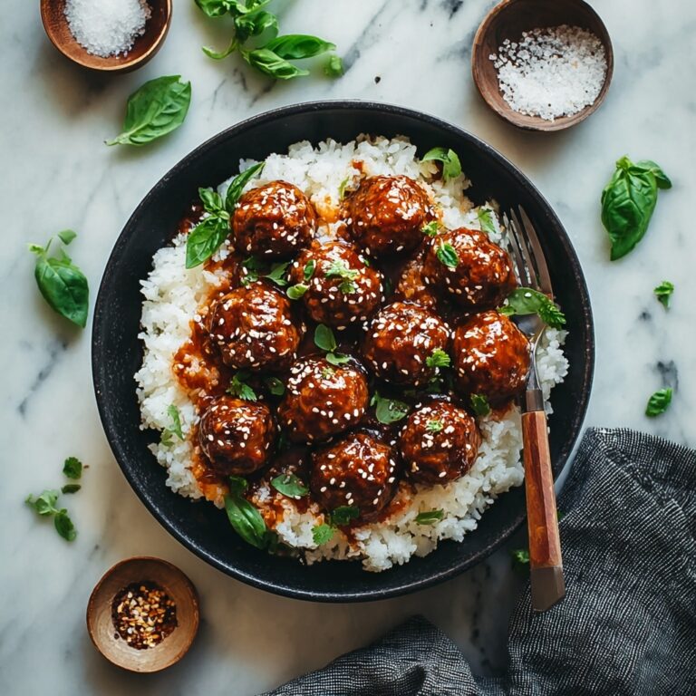 Honey Garlic Turkey Meatballs Recipe