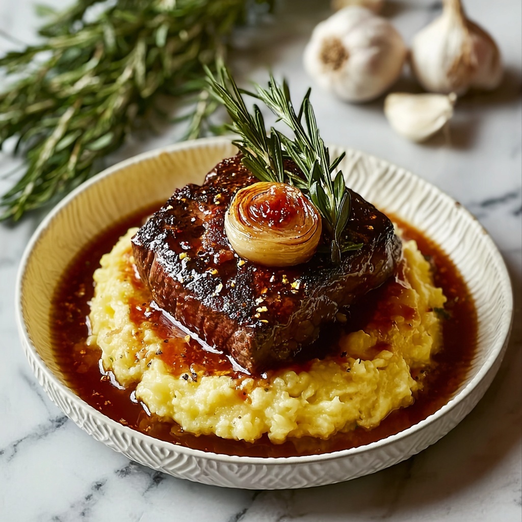 Tender Slow-Roasted Honey-Glazed Lamb Shoulder with Rosemary and Garlic Recipe - Recipe Image