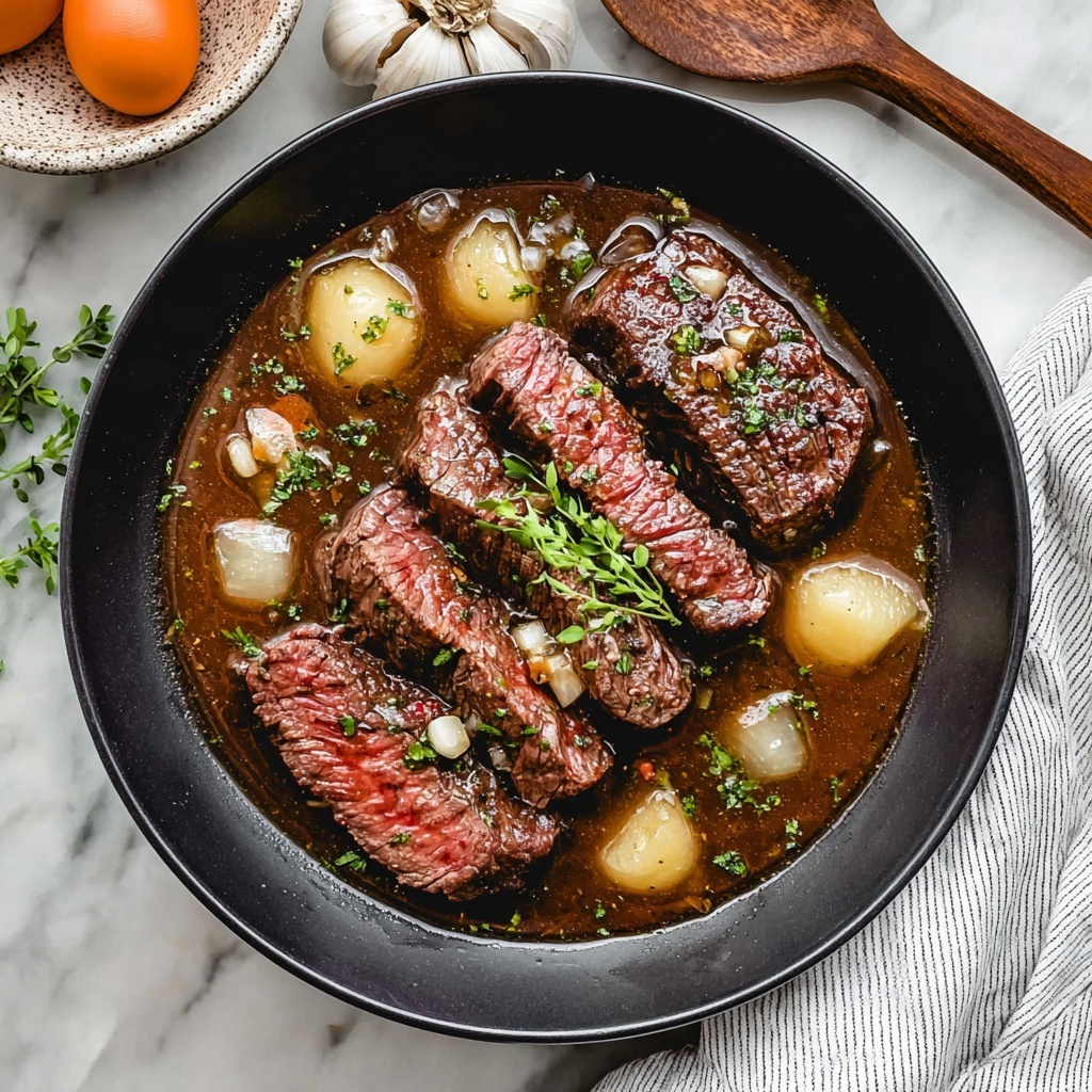 Slow Cooker Smothered Steak Recipe - Recipe Image