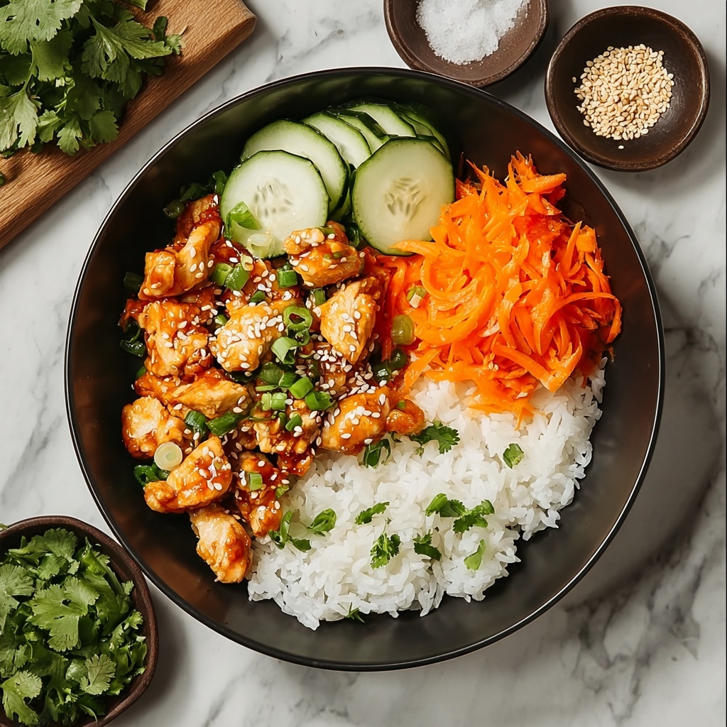 Korean Chicken Rice Bowls Recipe - Recipe Image