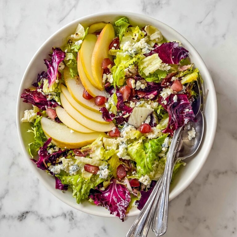 Asian Pear Salad with Blue Cheese and Mixed Greens Recipe
