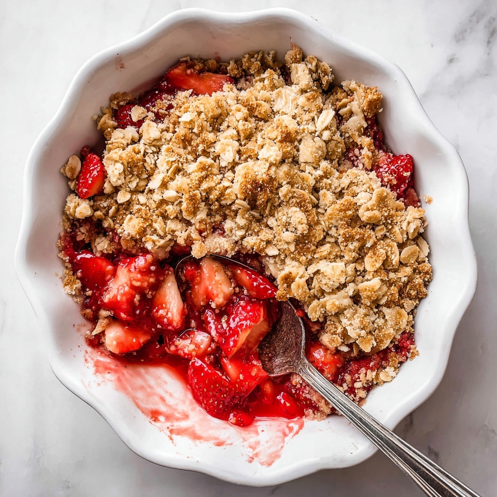 Healthier Strawberry Crisp Recipe - Recipe Image
