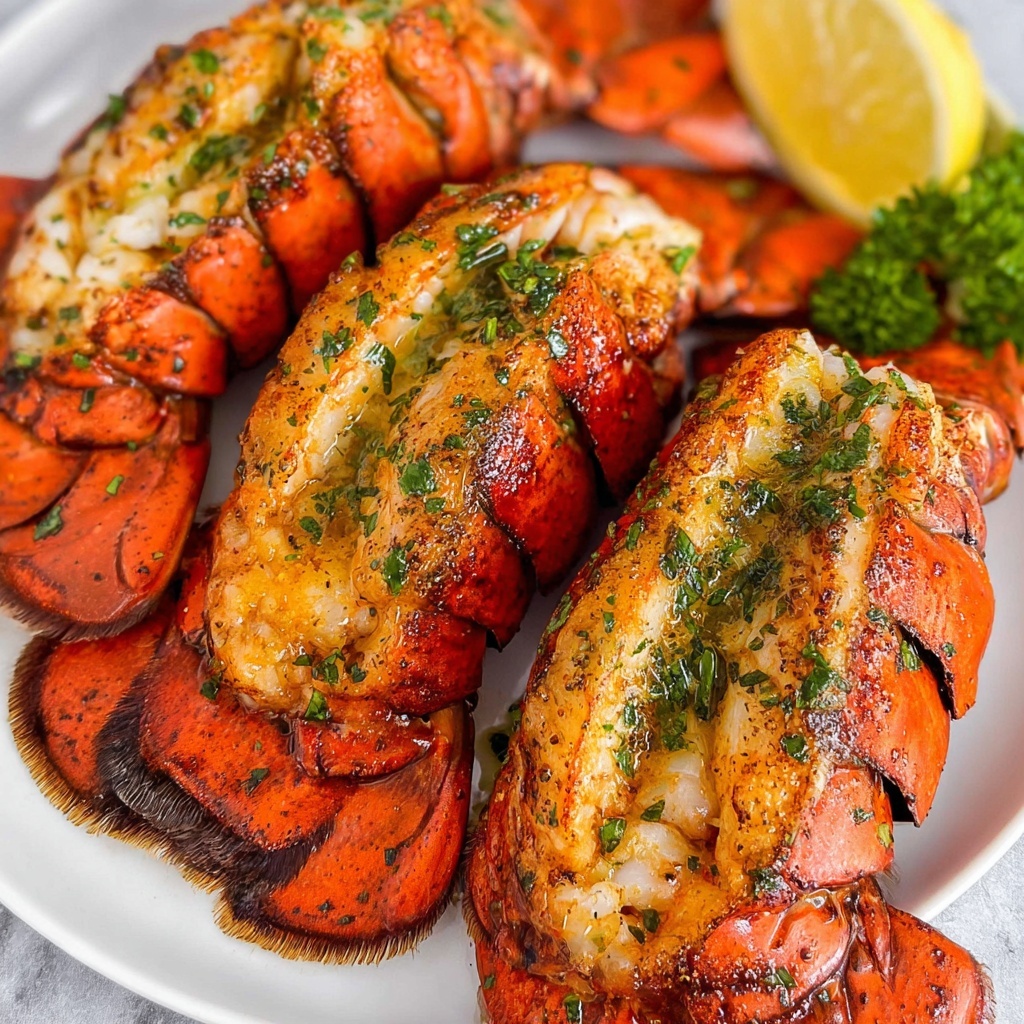 Grilled Lobster Tails with Cajun Seasoning and Herb Butter Recipe - Recipe Image