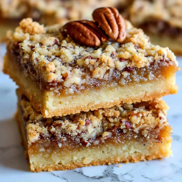 Gooey Pecan Pie Bars with Toffee Recipe