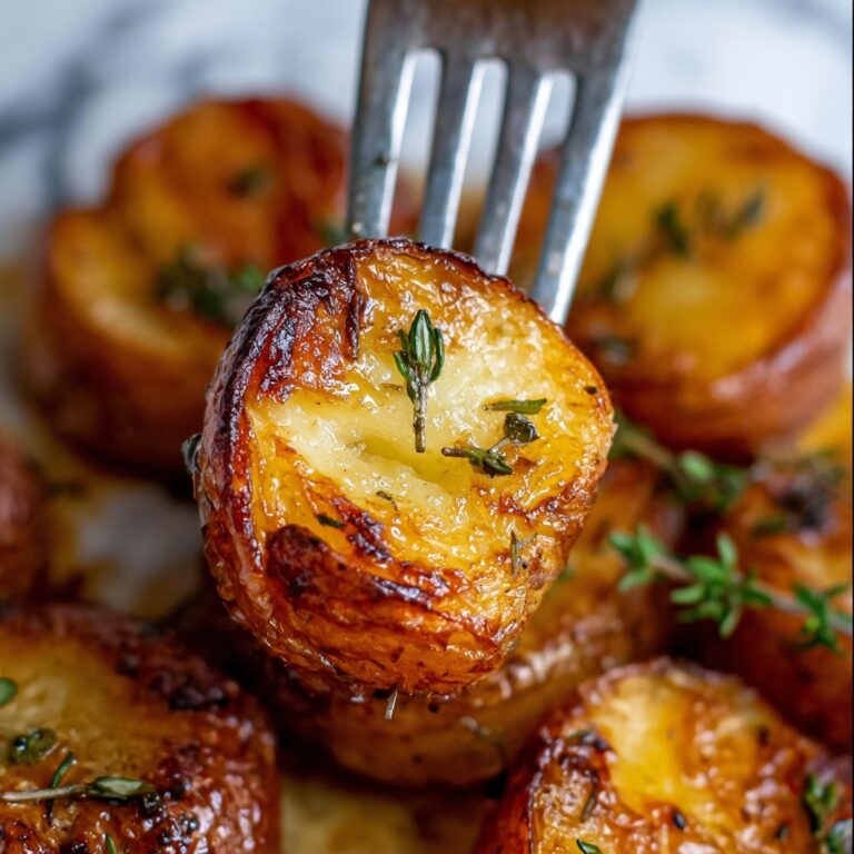 Oven Roasted Red Potatoes with Garlic, Herbs, and White Wine Vinegar Recipe