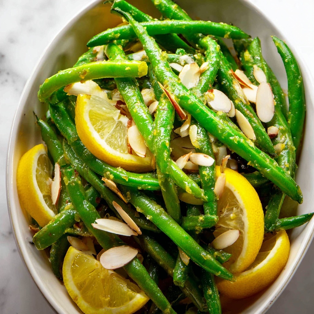 Lemon Dijon Green Beans Almondine Recipe - Recipe Image