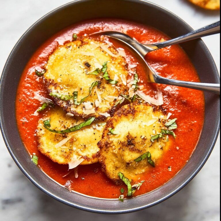 Mom’s Tomato Soup with Cheesy Crostini Recipe