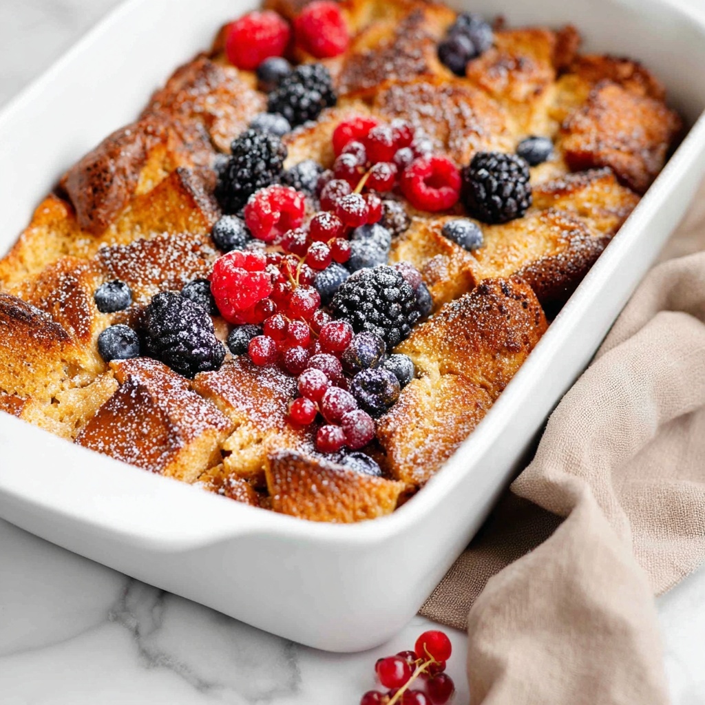 Comforting Brioche Bread Pudding with Vanilla and Cinnamon Recipe - Recipe Image
