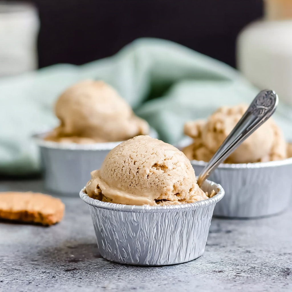 Pumpkin Ice Cream with Crushed Biscoff Cookies Recipe - Recipe Image