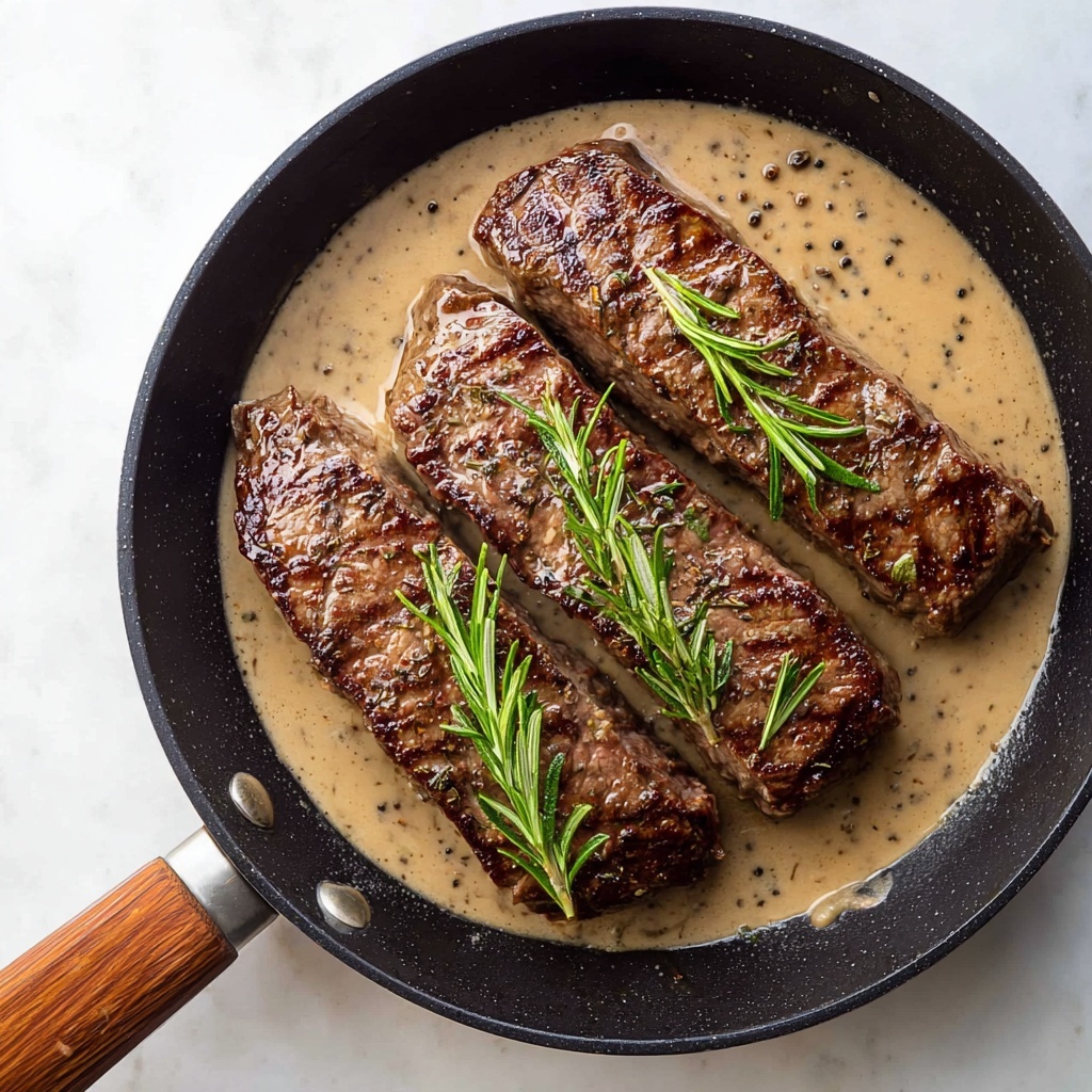 Rosemary Steak with Sherry Cream Sauce Recipe - Recipe Image