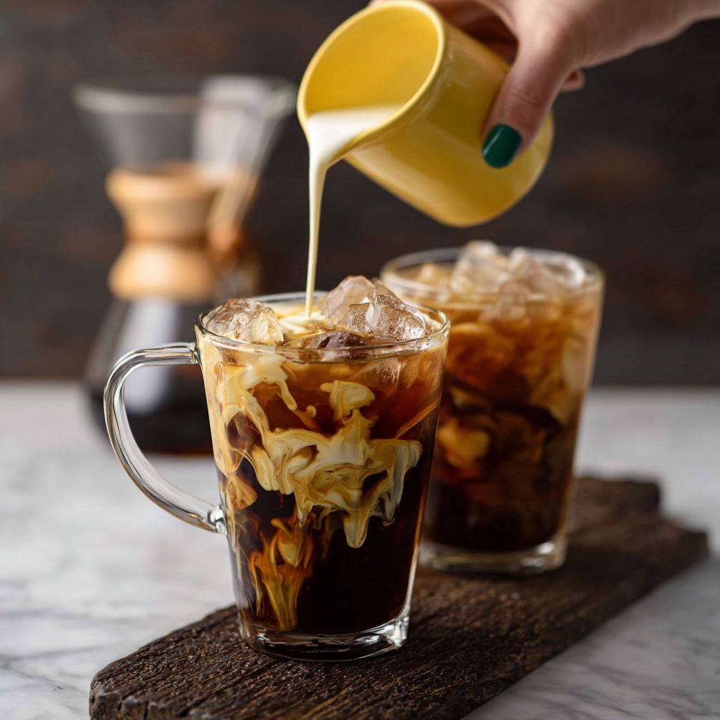 Thai Iced Coffee with Cardamom and Almond or Amaretto Recipe - Recipe Image