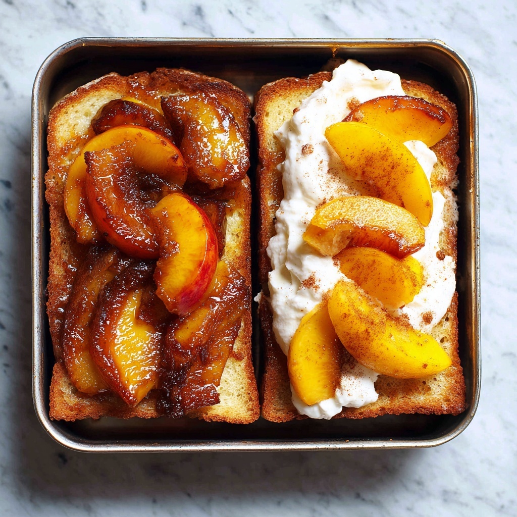 Overnight Peaches and Cream French Toast Bake Recipe - Recipe Image