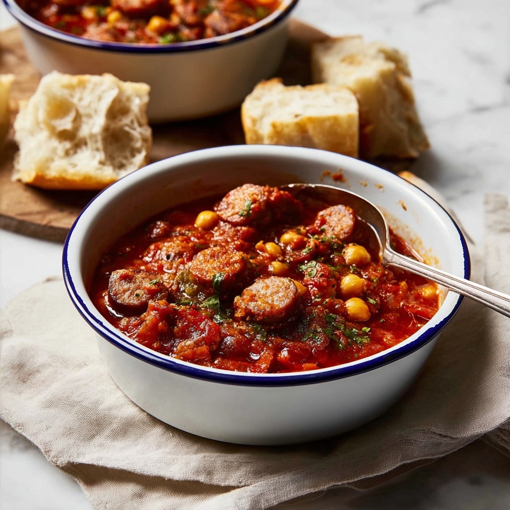 Fast Chorizo Chickpea Stew Recipe - Recipe Image