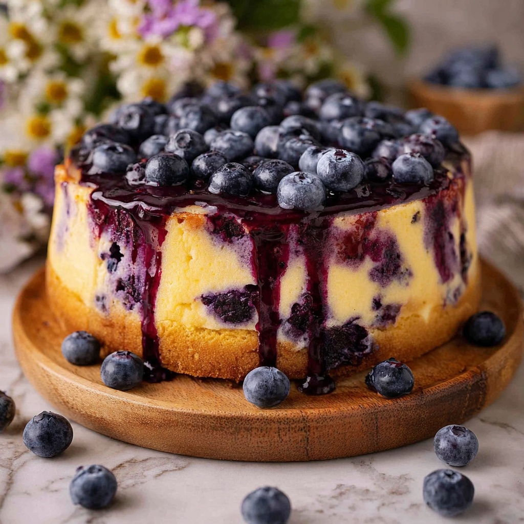 Blueberry Custard Cake Recipe - Recipe Image