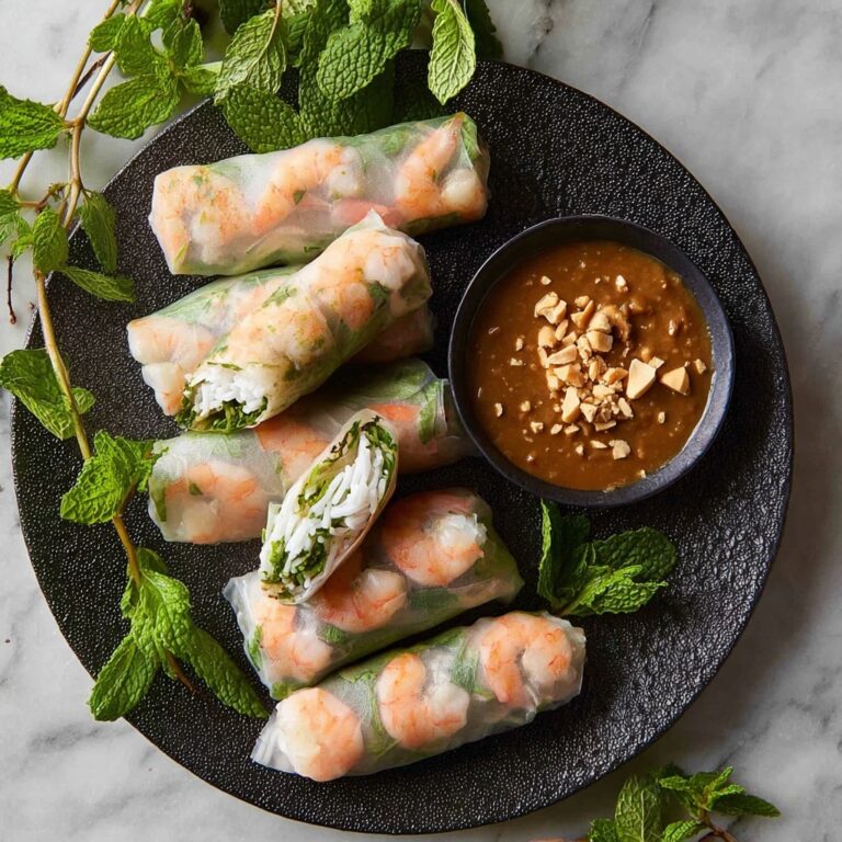 Vietnamese Rice Paper Rolls with Prawn and Fresh Herbs Recipe