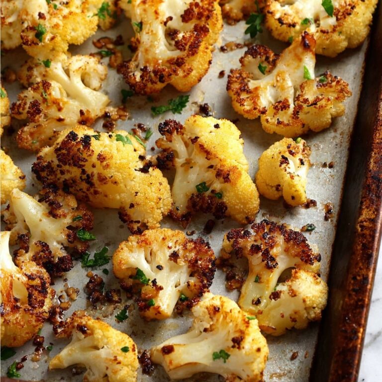 Roasted Cauliflower with Parmesan and Panko Breadcrumbs Recipe