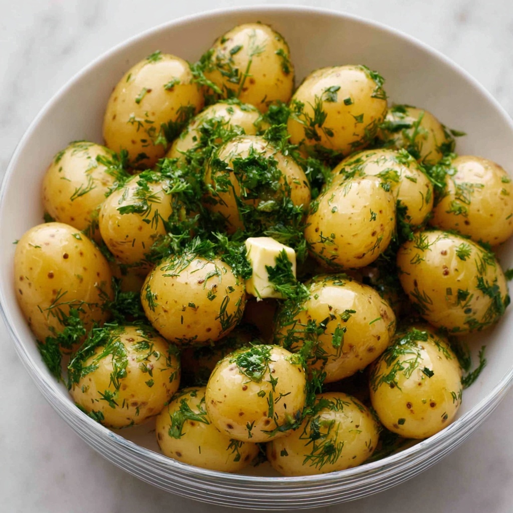 Baby Potatoes with Butter and Fresh Herbs Recipe - Recipe Image