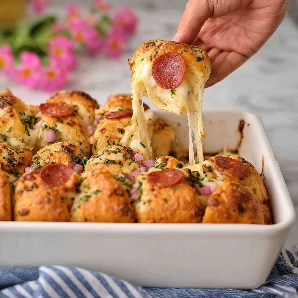 Pull Apart Pizza Bread Recipe - Recipe Image