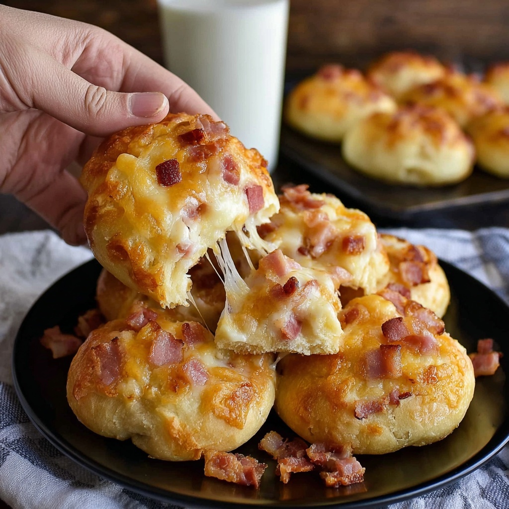 Double Cheese and Bacon Rolls Recipe - Recipe Image