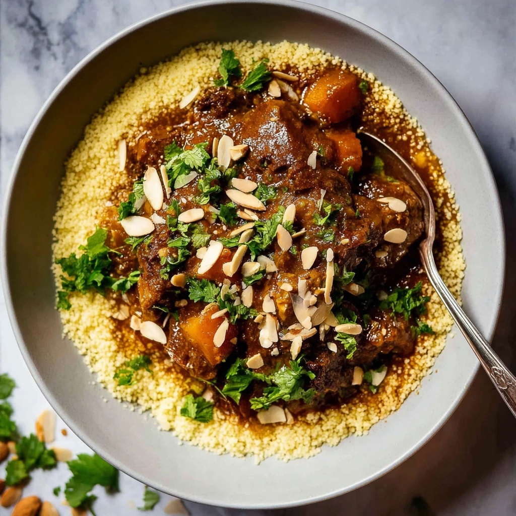 Hearty Lamb Tagine with Apricots and Spiced Couscous Recipe - Recipe Image
