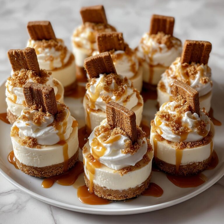 No Bake Mini Biscoff Cheesecakes Recipe