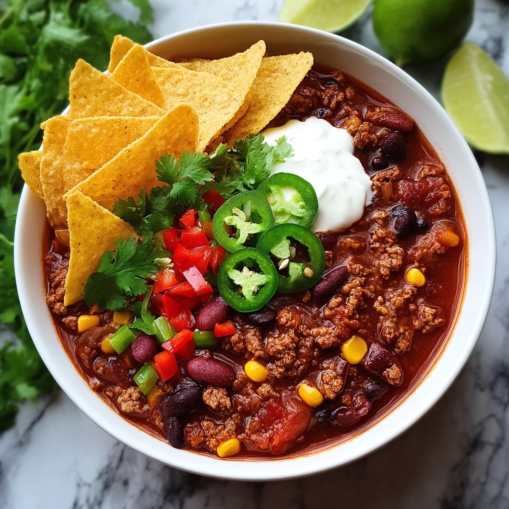 Spicy Mexican Taco Soup with Beans Recipe - Recipe Image