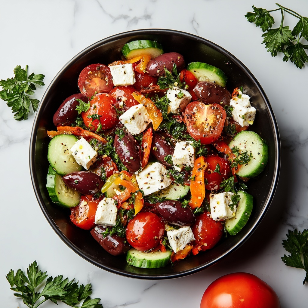 Zesty Greek Salad Recipe - Recipe Image