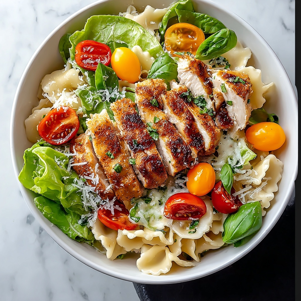Chicken Caesar Pasta Salad Recipe - Recipe Image