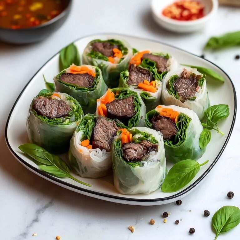 Thai Basil Beef Rolls Recipe