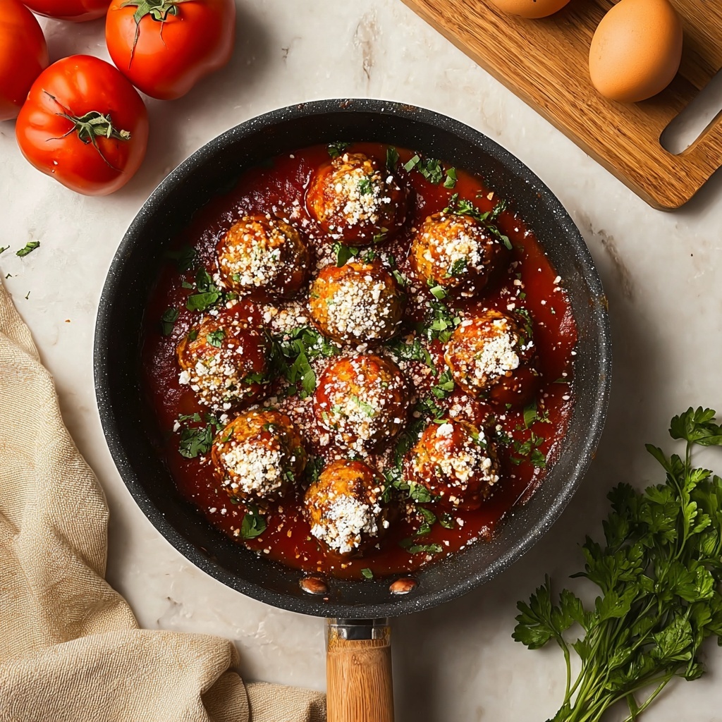 Chicken Parmesan Meatballs Recipe - Recipe Image