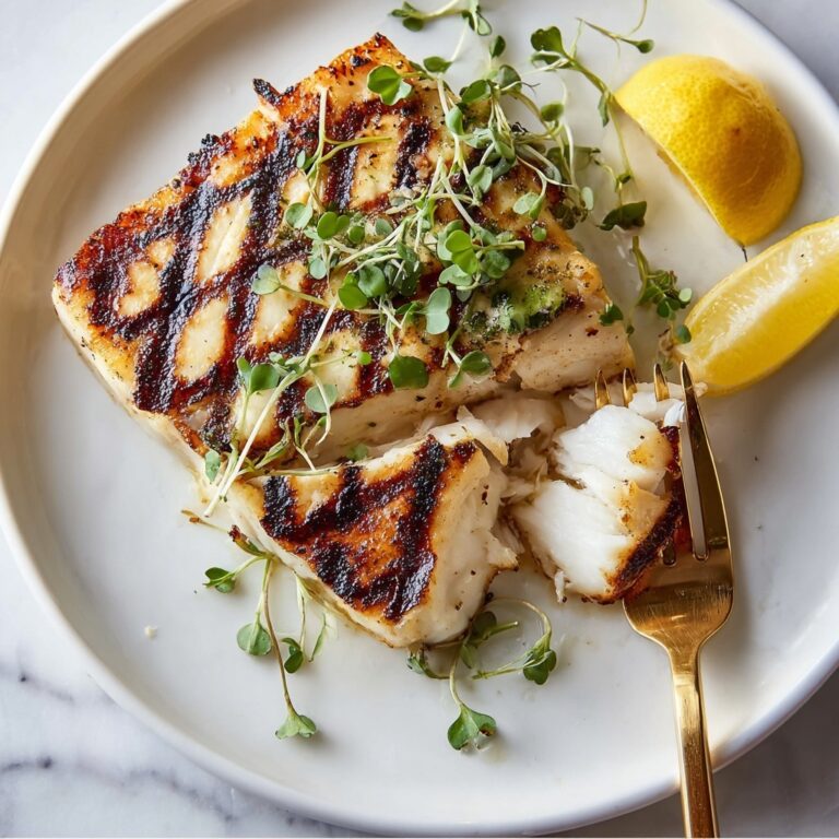 Grilled Honey-Garlic Lemon Halibut Recipe