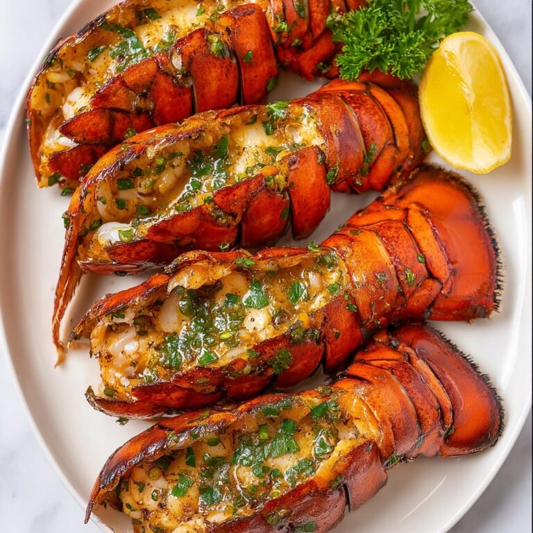 Grilled Lobster Tails with Cajun Seasoning and Herb Butter Recipe
