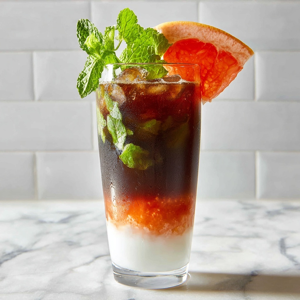 Sparkling Americano with Mint and Grapefruit Recipe - Recipe Image