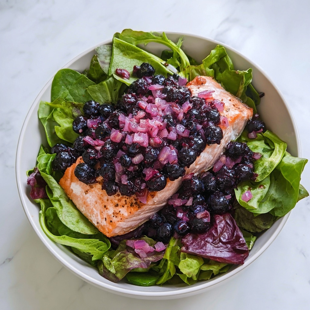 Salmon with Blueberry Sauce Recipe - Recipe Image