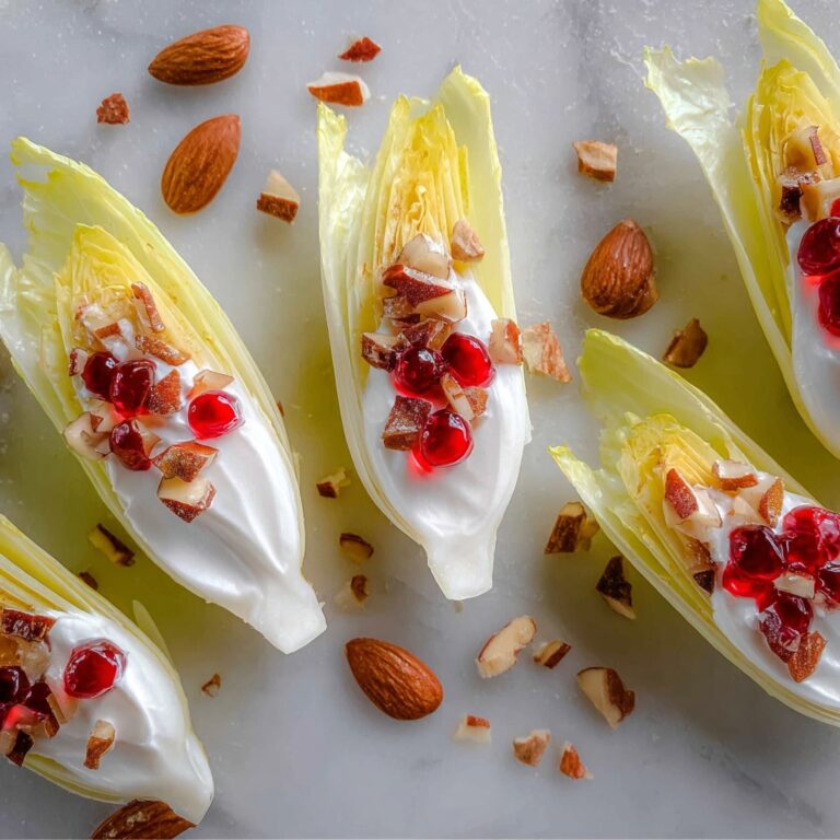 Smokey Almond Cream Cheese Endive Bites Recipe