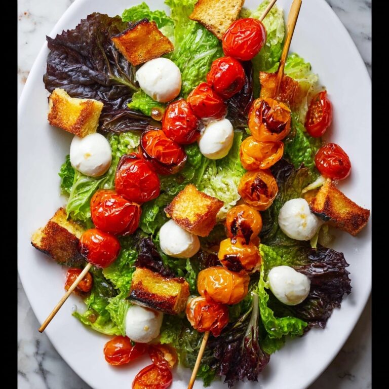 Grilled Tomato, Basil & Mozzarella Salad (Caprese Salad Recipe) Recipe