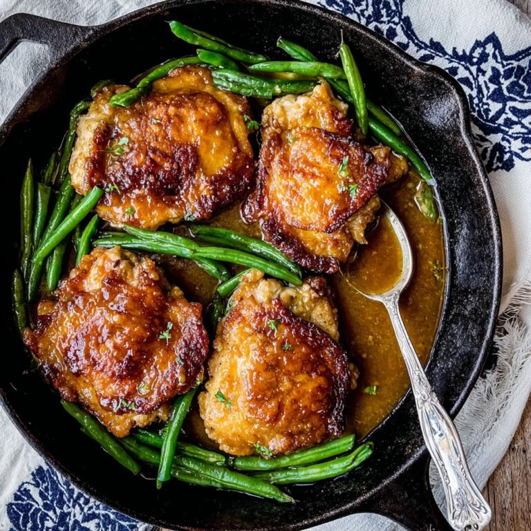Asian Seared Chicken with Stir-Fried Green Beans Recipe