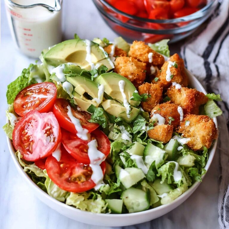 Crispy Chicken Salad with Buttermilk Dressing Recipe