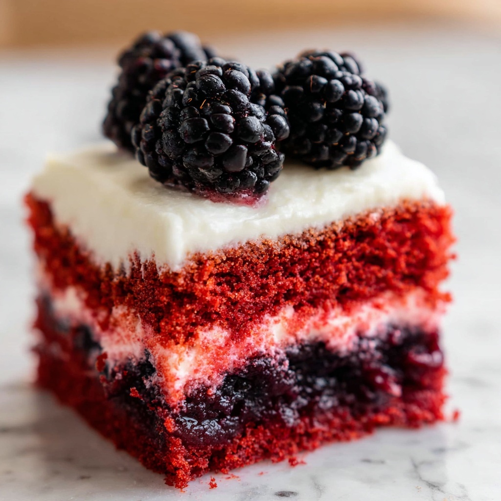 Blackberry Cake with Coconut Cream Cheese Frosting Recipe - Recipe Image