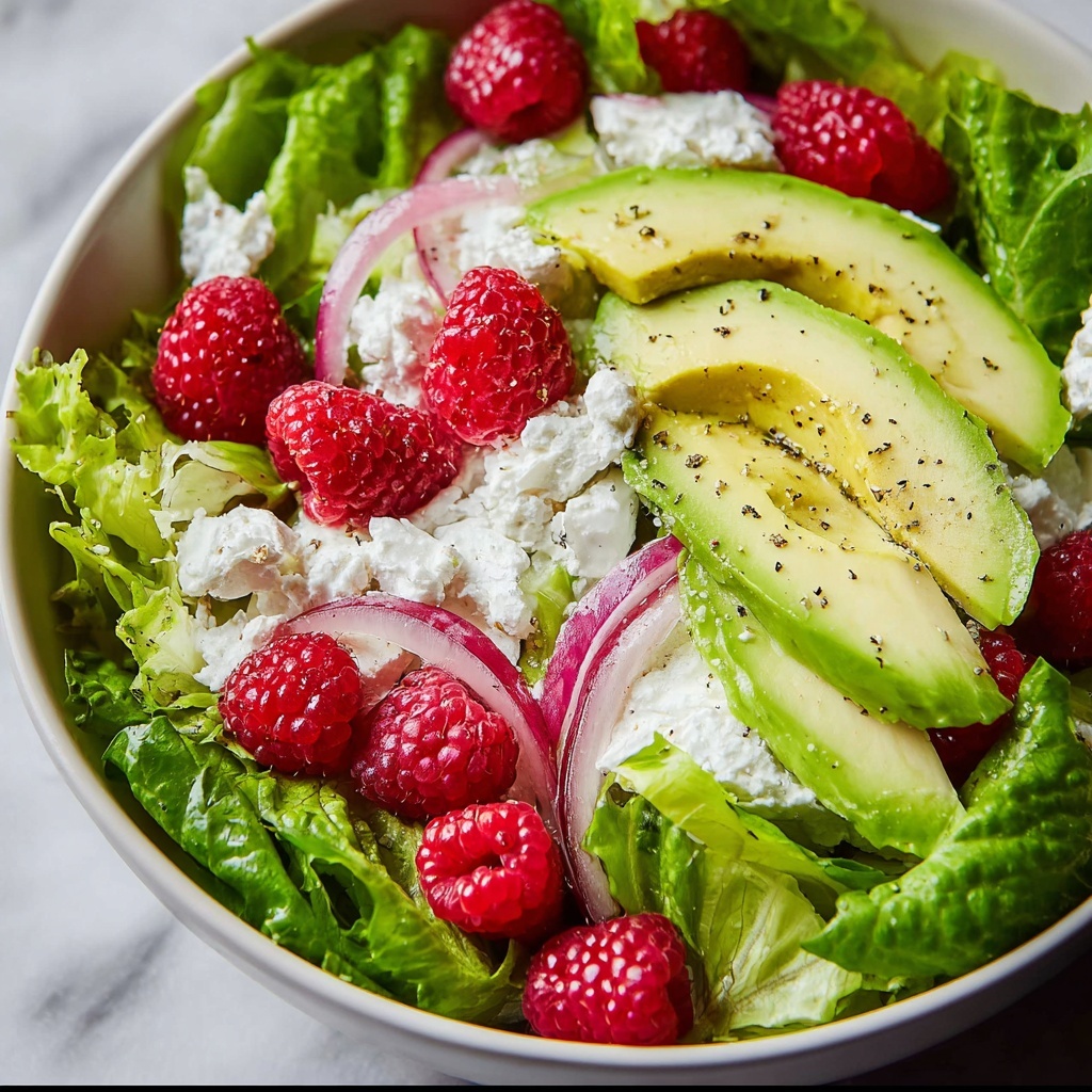 Raspberry Avocado Salad with Poppyseed Dressing Recipe - Recipe Image