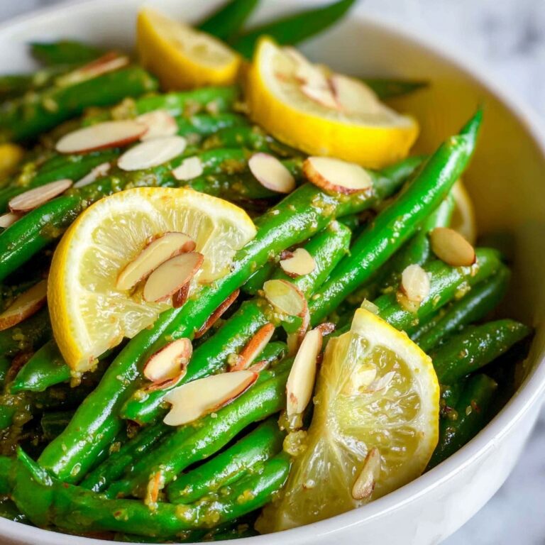 Lemon Dijon Green Beans Almondine Recipe