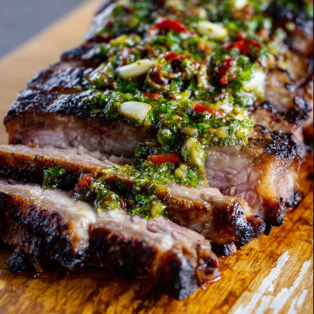 Grilled Flank Steak with Chimichurri Sauce Recipe - Recipe Image