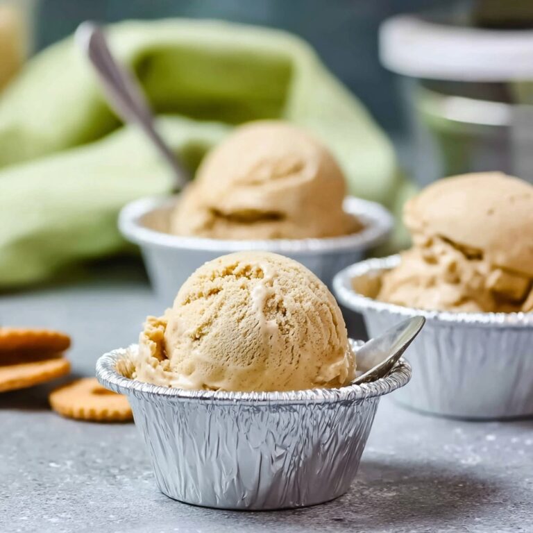 Pumpkin Ice Cream with Crushed Biscoff Cookies Recipe