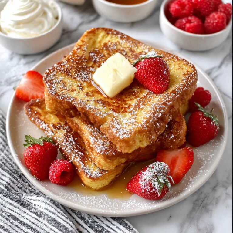 Brioche French Toast with Fresh Berries and Maple Syrup Recipe