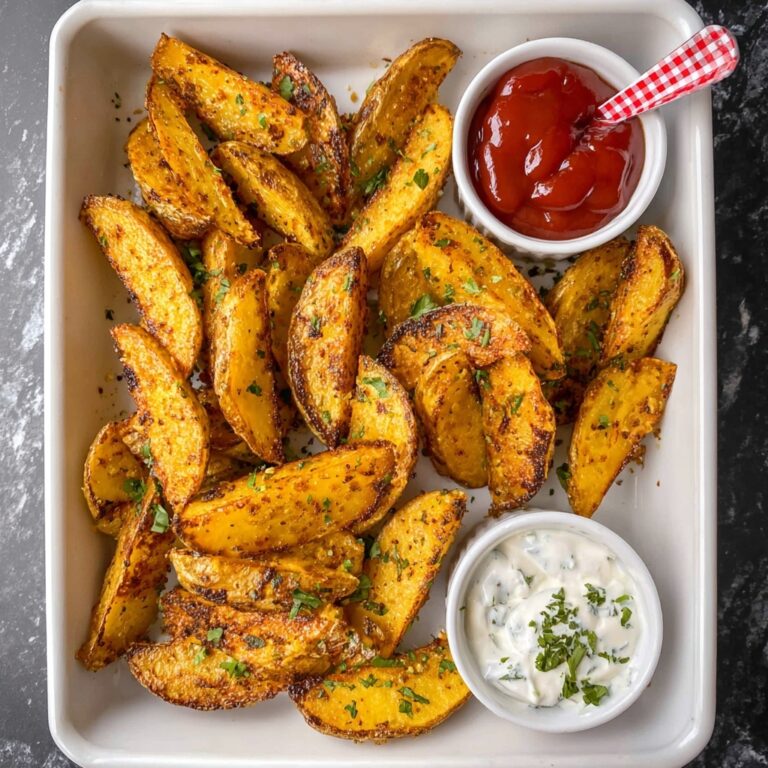 Crispy Parmesan Potato Wedges Recipe