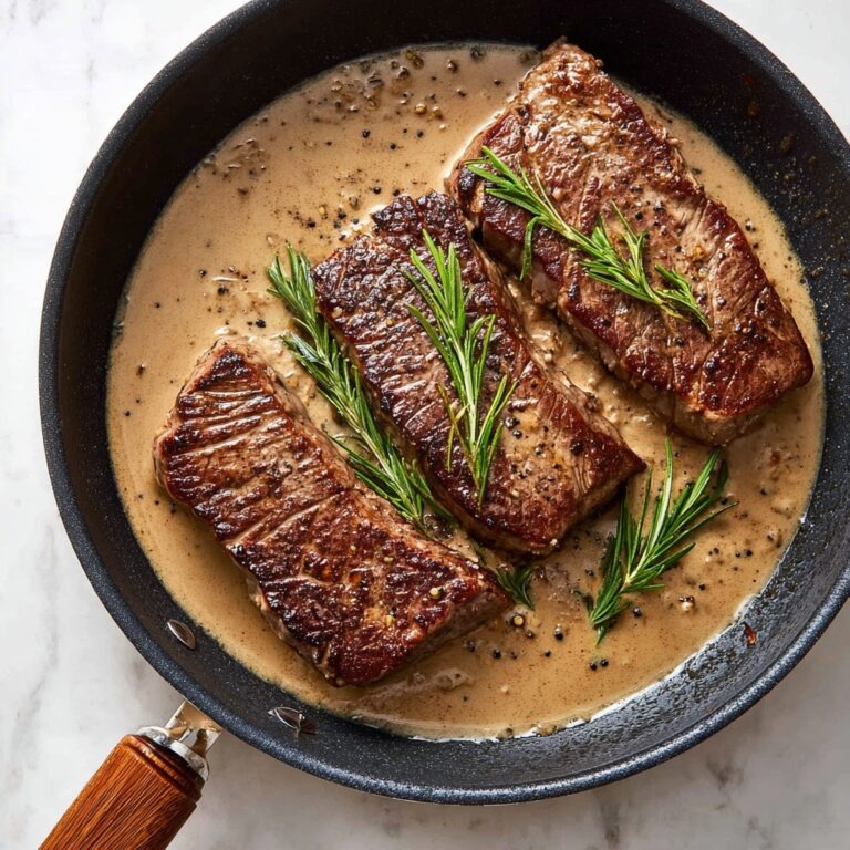 Rosemary Steak with Sherry Cream Sauce Recipe