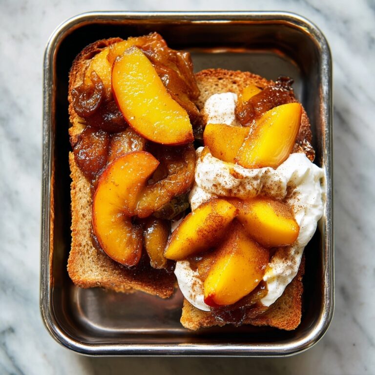 Overnight Peaches and Cream French Toast Bake Recipe