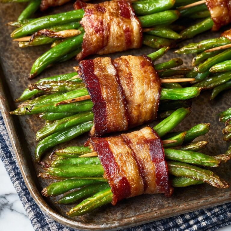 Bacon Wrapped Green Bean Bundles Recipe
